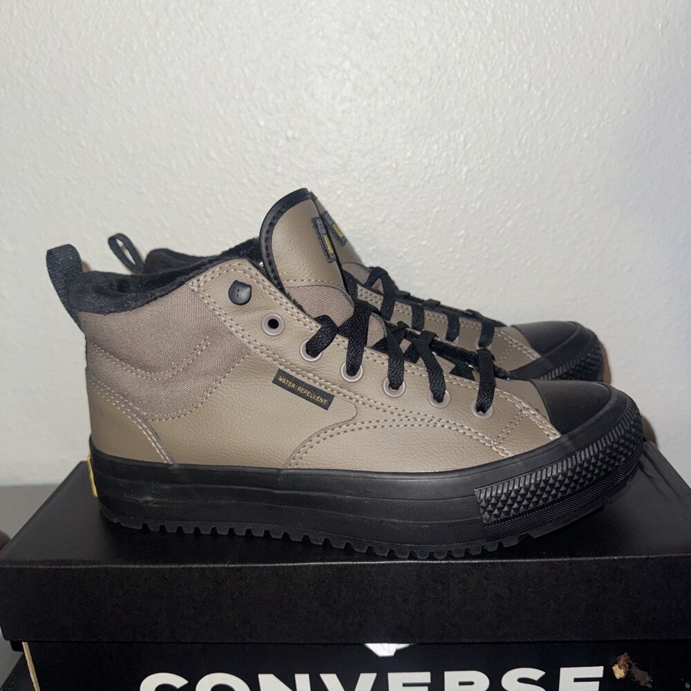 Converse Malden Street Boot Mens 8.5 Taupe Water Repellent Mid A14619C